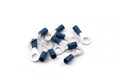 TERMINAL BLUE 6mm RING PK10, PACK OF 10