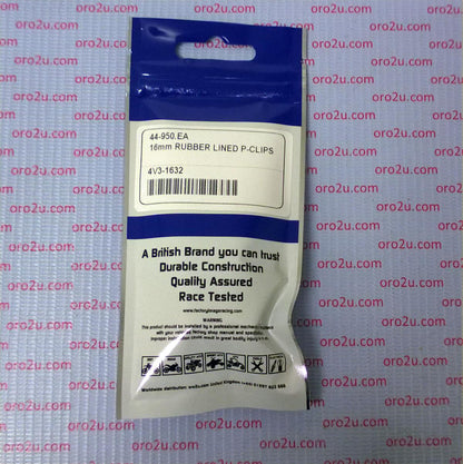 16mm RUBBER LINED P-CLIPS