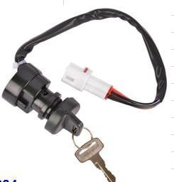IGNITION SWITCH KEY 93-08 YAMAHA ATV 4-PIN 2 KEYS 4GB-82510-00-00