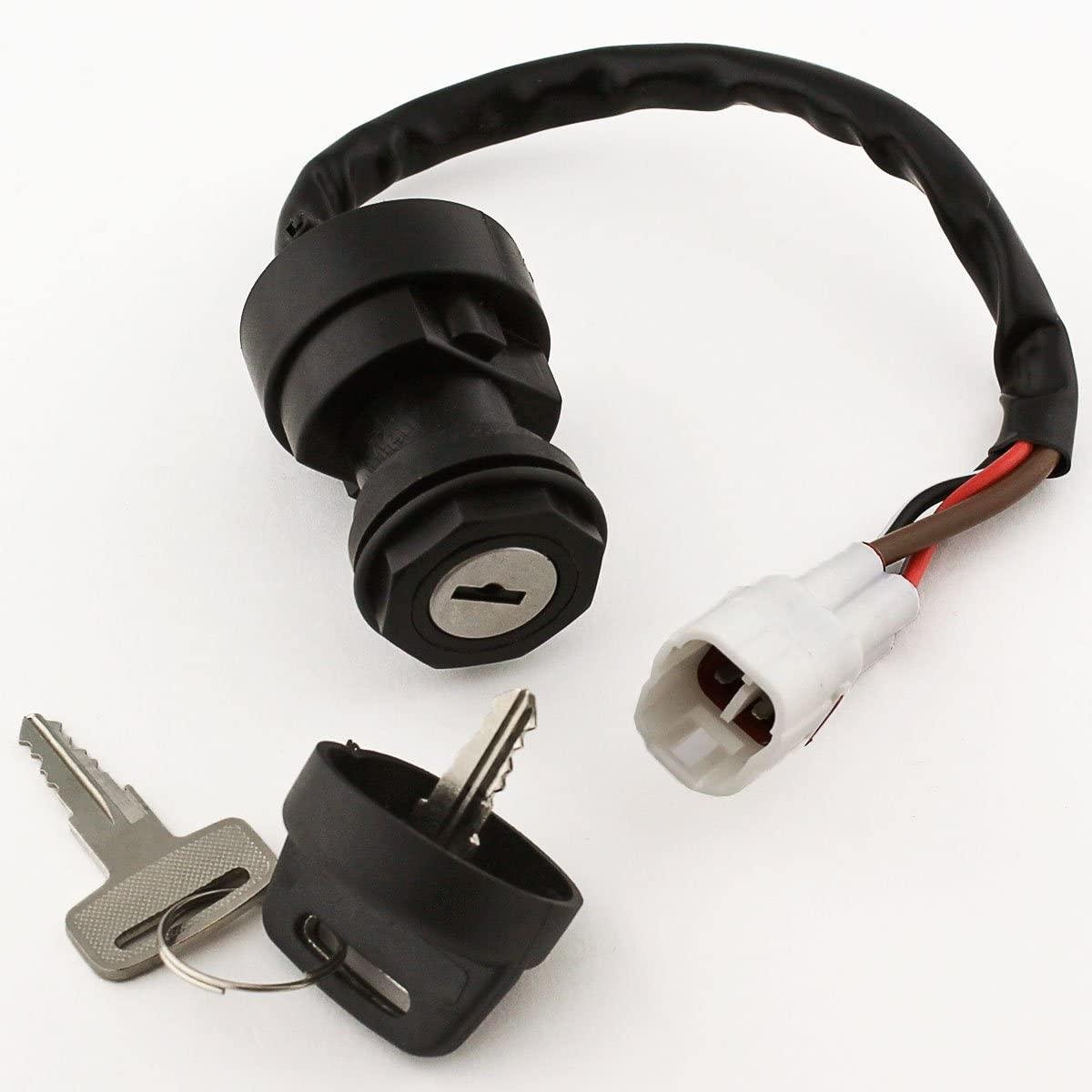 IGNITION SWITCH KEY 93-08 YAMAHA ATV 4-PIN 2 KEYS 4GB-82510-00-00