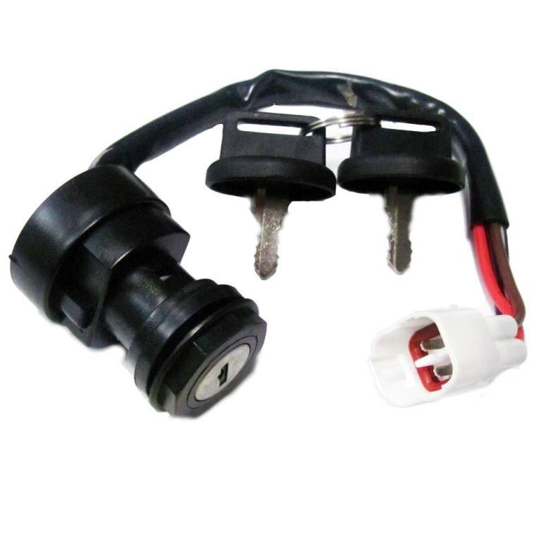 IGNITION SWITCH KEY 93-08 YAMAHA ATV 4-PIN 2 KEYS 4GB-82510-00-00