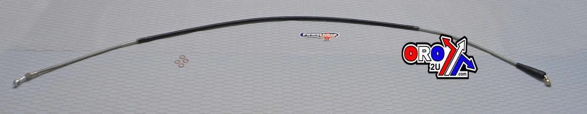 HOSE FRONT BRAKE SILVER / BLK, VENHILL K01-1-022/P, 1989-1995 KTM GS W/P.