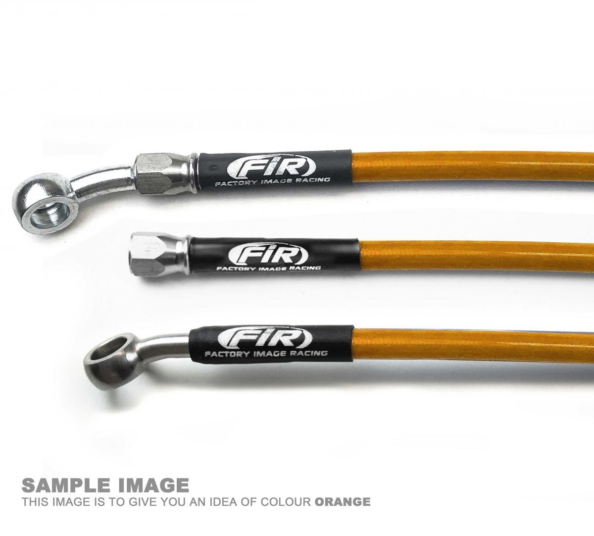 HOSE FRONT BRAKE ORANGE / BLK, KTM SX 125, 250, 300 500 95-99 FIR, K01-1-023/P