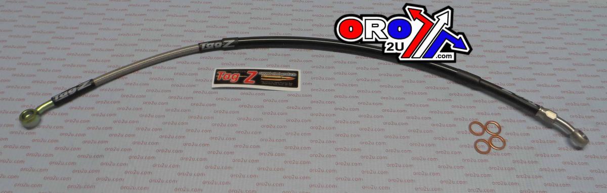 HOSE REAR BRAKE SILVER / BLACK, HONDA CRF150R & RB 2007-2014