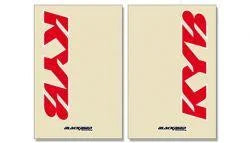 FORK DECAL SET KYB CLEAR RED, BLACKBIRD 5045K THICK DECAL, BB5045K