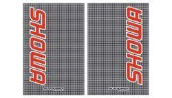 FORK DECAL SHOWA RED CARBON, BLACKBIRD 5015S, BB5015S