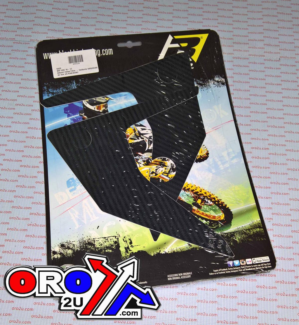 16-17 KX450F AIRBOX DECAL CF, BLACKBIRD 5432