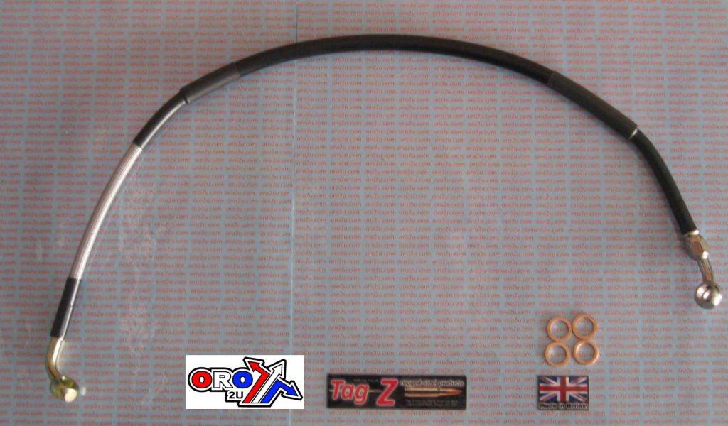 HOSE REAR BRAKE SILVER / BLK KXF250/450 05-10 RM-Z250 06 K02-2-024/P