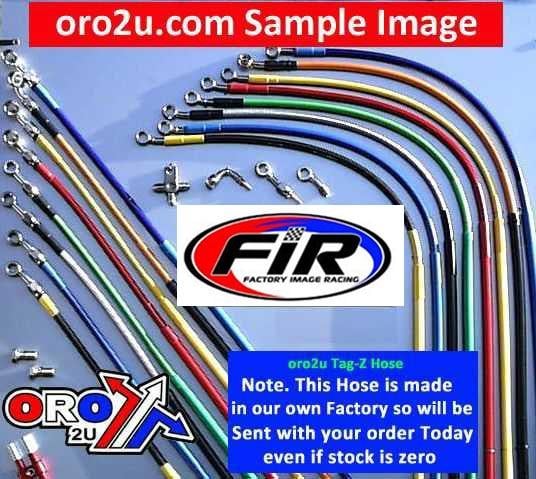 HOSE FRONT GREEN / BLACK, KLX450R 2008 > 2012, OEM PART NUMBER 43095-0314
