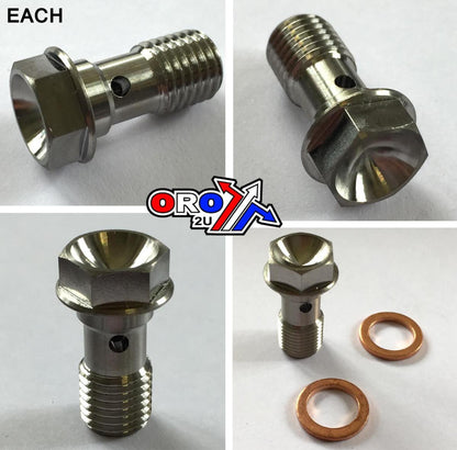 BANJO PRO BOLT 10x1.25mm, TITANIUM GRADE 5 / EACH