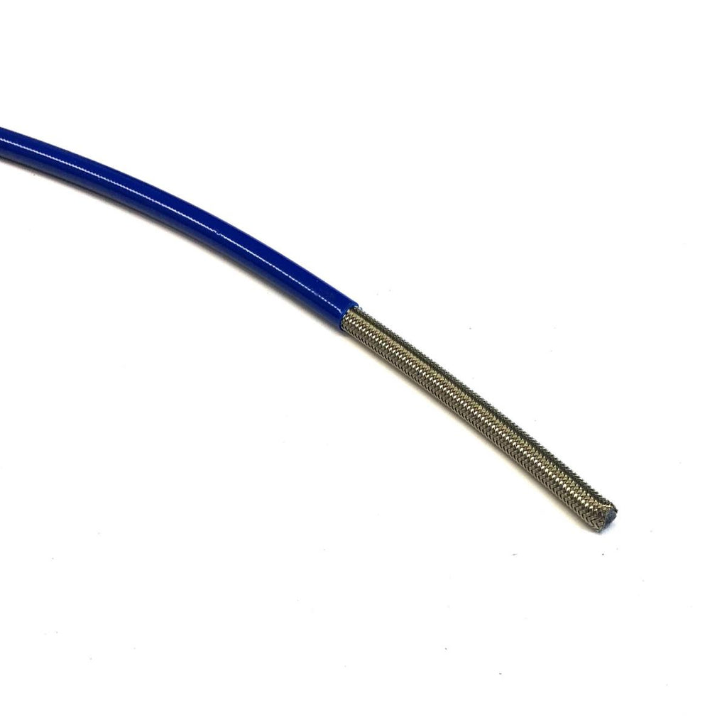 LIGHT BLUE HOSE 5 METER 600-03, STAINLESS STEEL BRAIDED HOSE, 600-03EB / PTFE / PVC COVERED, BUILDALINE