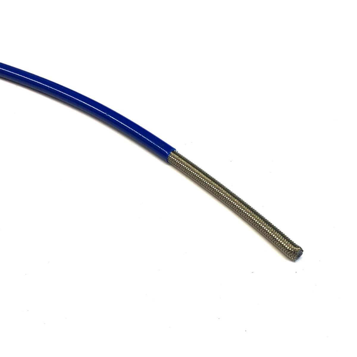 LIGHT BLUE HOSE 5 METER 600-03, STAINLESS STEEL BRAIDED HOSE, 600-03EB / PTFE / PVC COVERED, BUILDALINE
