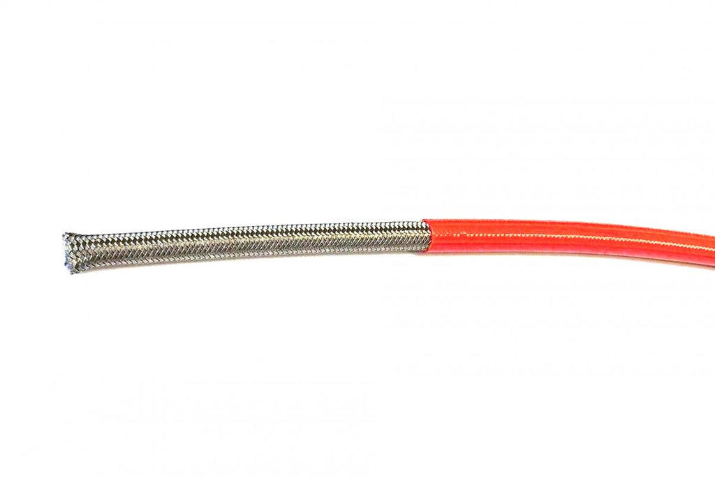 HONDA RED HOSE 5 METER 600-03, STAINLESS STEEL BRAIDED HOSE, 600-03RD / PTFE / PVC COVERED, BUILDALINE