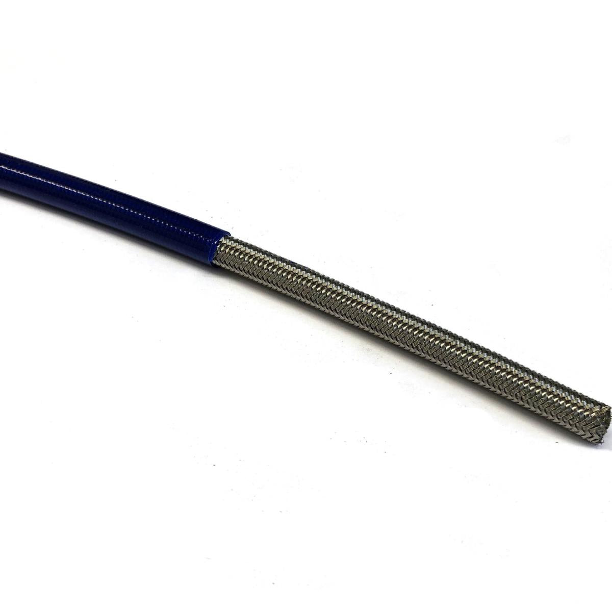 DARK BLUE HOSE 5 METER 600-03, STAINLESS STEEL BRAIDED HOSE, 600-03GN / PTFE / PVC COVERED, BUILDALINE