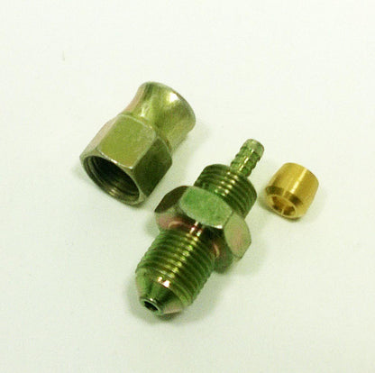 M10 x 1.00 MALE CONVEX 600-03 BRAKE HOSE END CHROME 3/10100MHC BUILDALINE