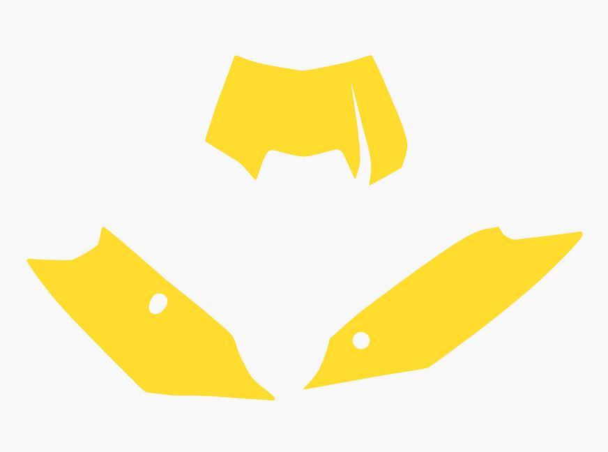 12-13 KTM EXC YELLOW PRE CUT BACKGROUNDS, BLACKBIRD 3518/40
