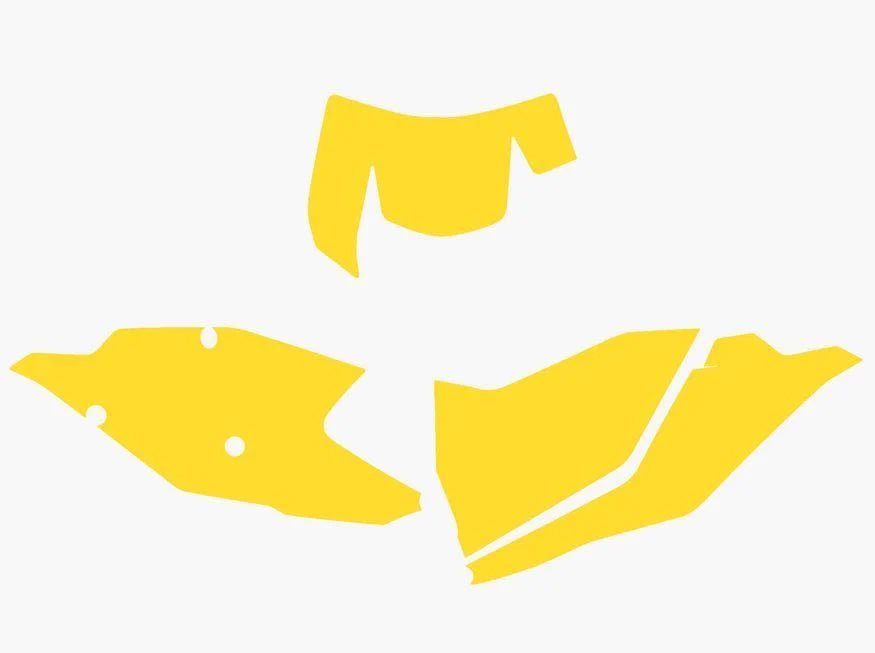17-19 KTM EXC YELLOW PRE CUT BACKGROUNDS, BLACKBIRD 3526/40