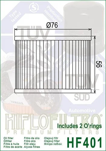 OIL FILTER HIFLO HF401