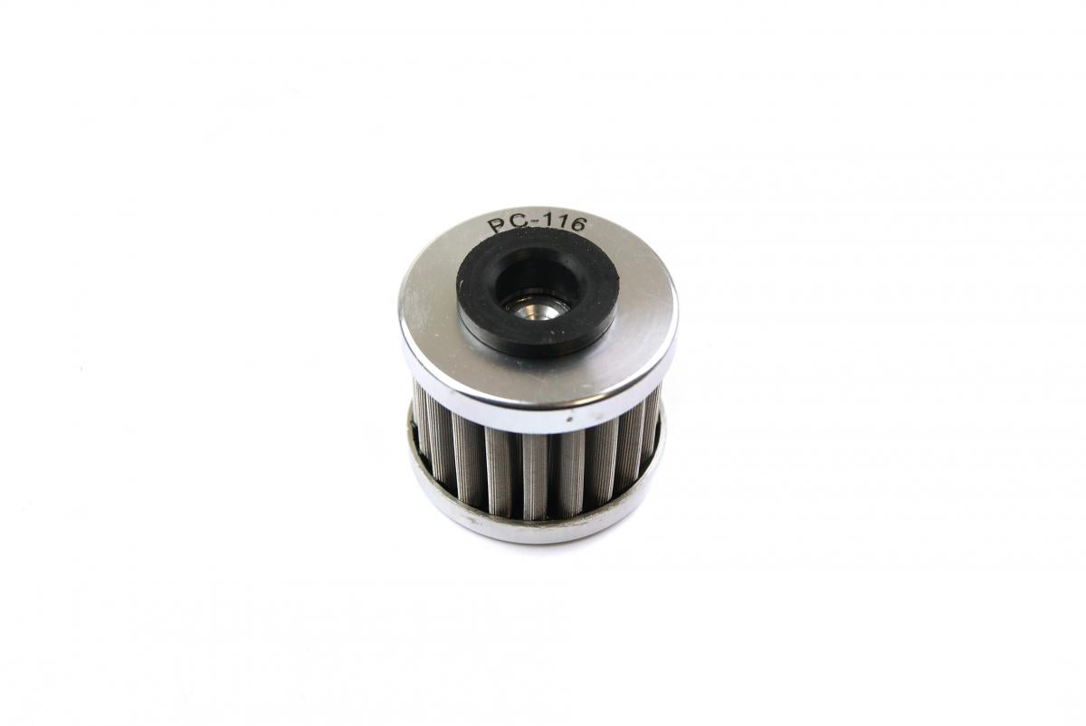OIL FILTER FLO REUSABLE PC116, PC RACING USA STAINLESS STEEL