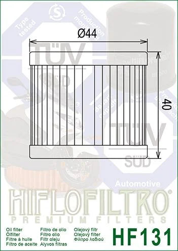 OIL FILTER HIFLO HF131 SUZUKI, 16510-05240, HYOSUNG