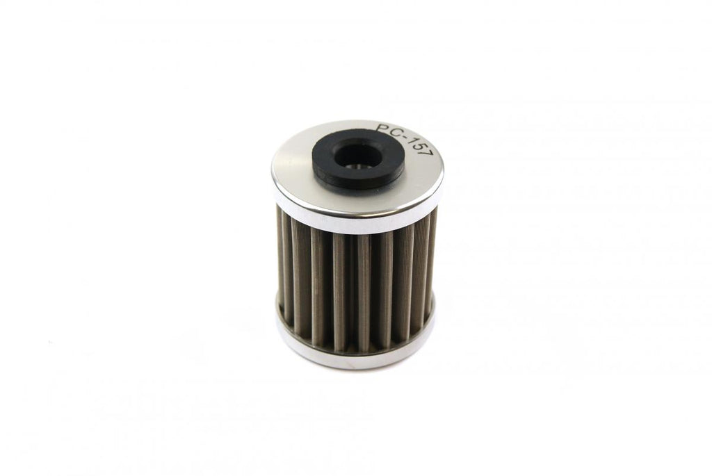 OIL FILTER FLO REUSABLE PC157, PC RACING USA STAINLESS STEEL