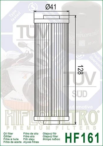 OIL FILTER HIFLO HF161 BMW