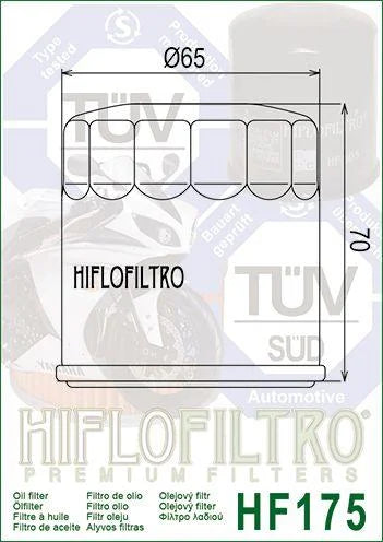 OIL FILTER HIFLO HF175, Harley 62700045 Indian 2521421, Harley Davidson