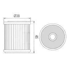 OIL FILTER 1UY-13440-02-00 YZF MF8142 1UY-13440-02-00