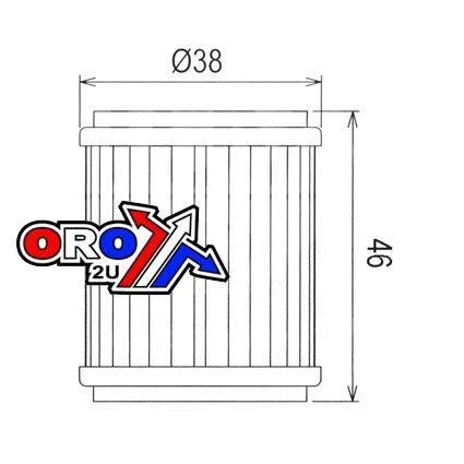 OIL FILTER YAMAHA YZF250 YZF450 03-08 AT-07132 5ST-13440-00-00