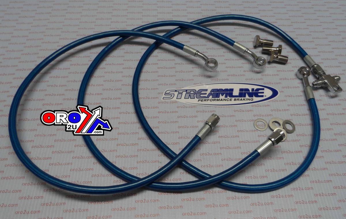 HOSE FRONT BRAKE KIT/3 BLUE YFM660 R RAPTOR 2001-ON Y01-1-049/P RAP-F