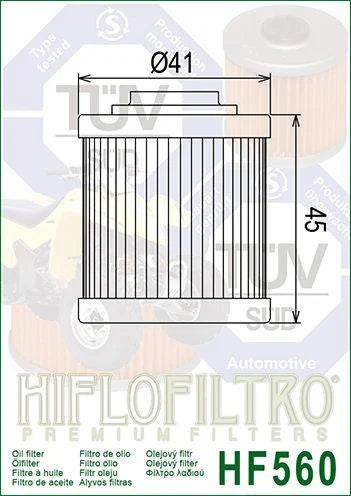 OIL FILTER HIFLO HF560