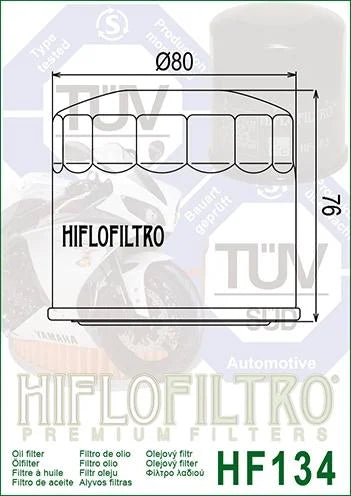 OIL FILTER HIFLO HF134 SUZUKI, ROAD 16510-05A00