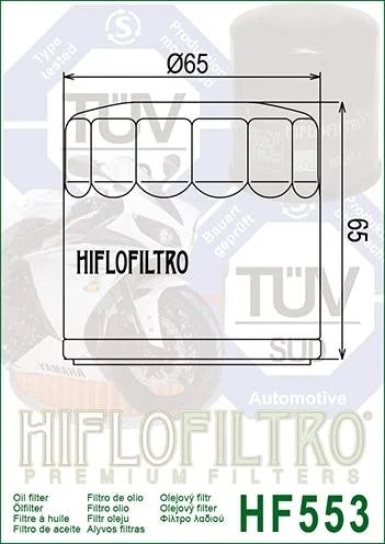 OIL FILTER HIFLO HF553 BENELLI, ROAD, 018.01.07.101.000