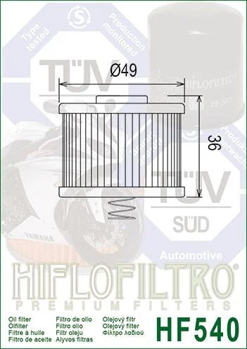 OIL FILTER HIFLO HF540