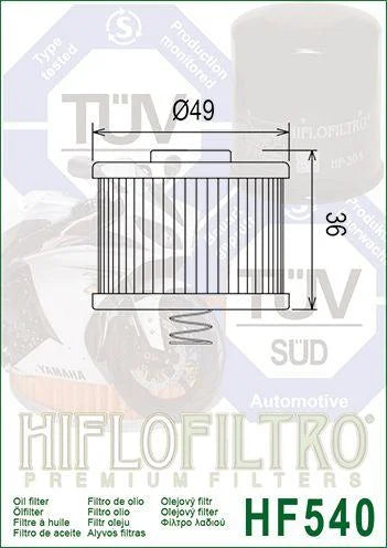 OIL FILTER HIFLO HF540