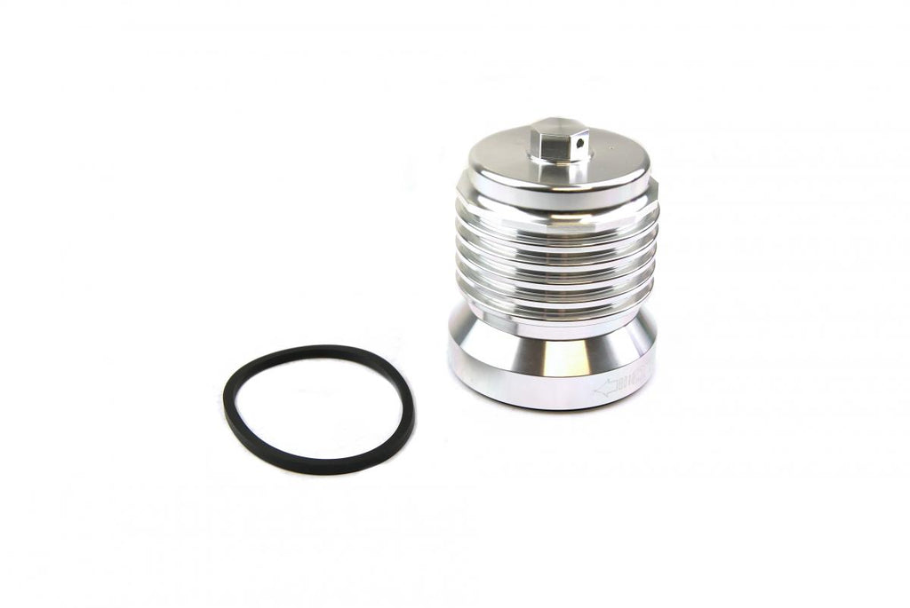 OIL FILTER SPIN ON SILVER, PC RACING S/STEEL PCS4C, REUSABLE