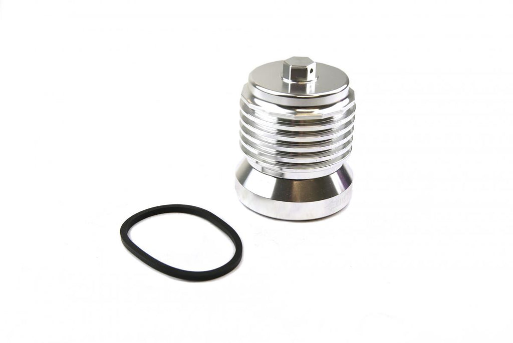 OIL FILTER SPIN ON SILVER, PC RACING S/STEEL PCS6C, REUSABLE