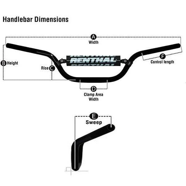 RENTHAL BANSHEE BAR SILVER, Renthal 636-01-SI, 636-01-SI-03-219