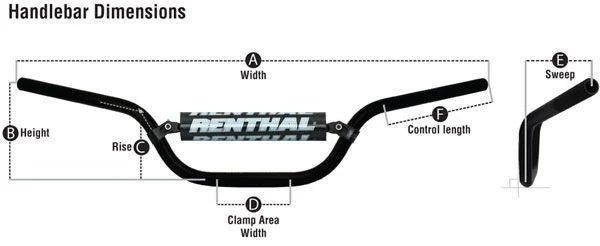 RENTHAL 96-02 CR12/25 TITANIUM, Renthal 773-01-TT-01-185