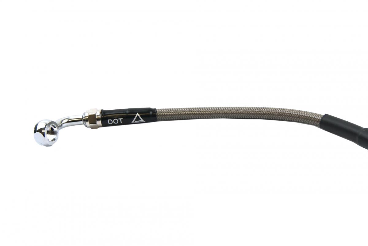 HOSE REAR BRAKE SILVER / BLK, VENHILL H01-2-019/P TC450 08-0 FIR