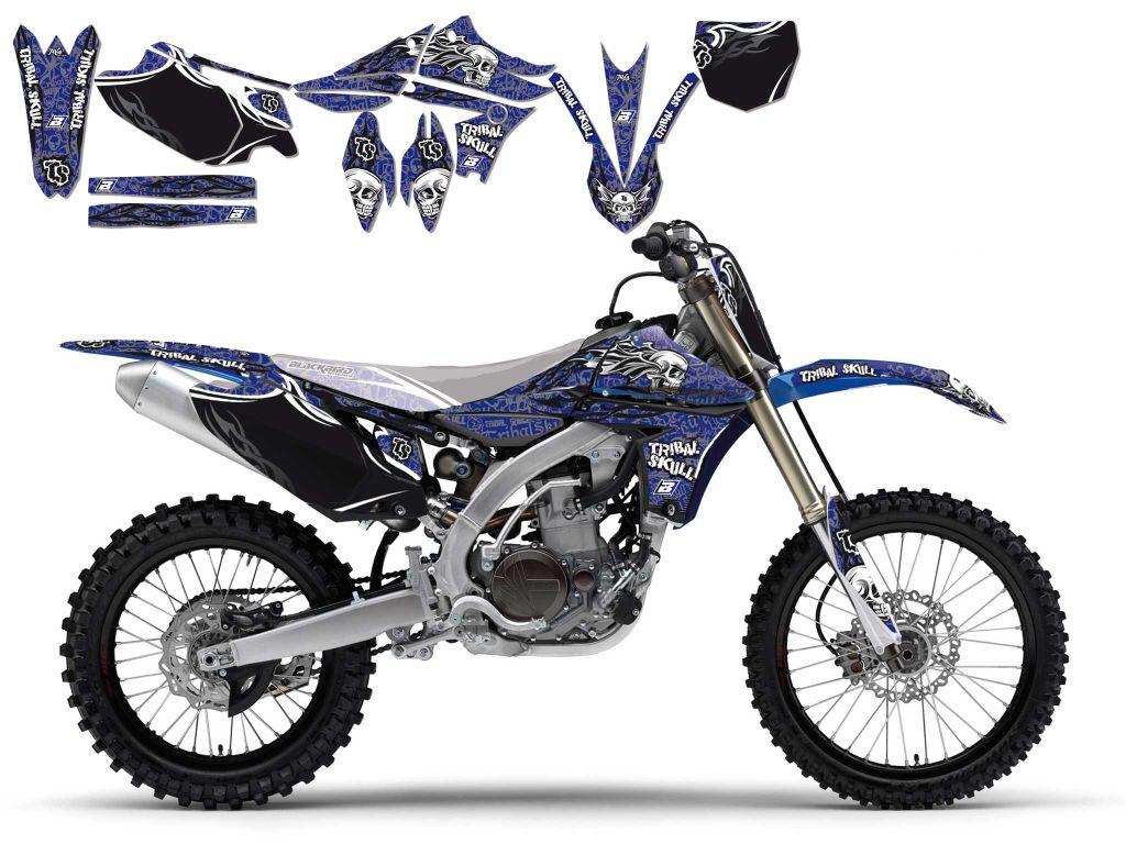 10-13 YZF450 TRIBAL SKULL 2, BLACKBIRD DECAL KIT 2240B