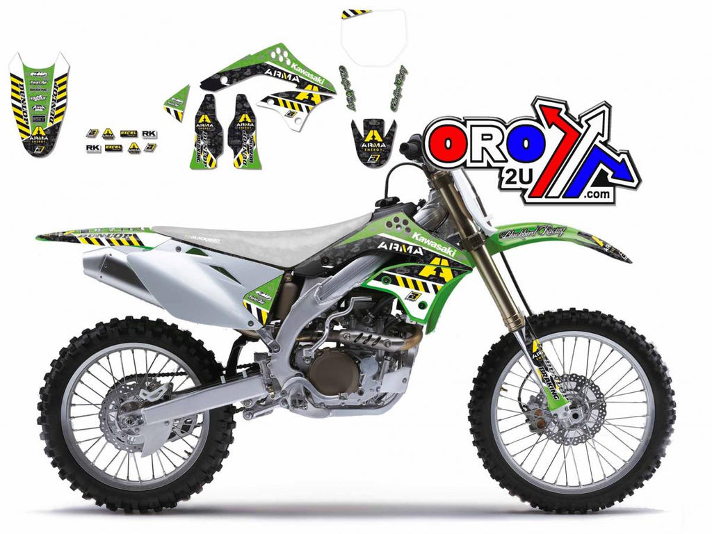 06-08 KXF450 ARMA ENERGY GRAPHICS, BLACKBIRD 2415F