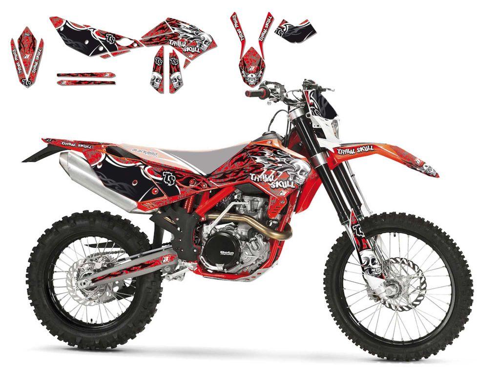 10-12 BETA TRIBAL SKULL 2, BLACKBIRD DECAL KIT 2B01B