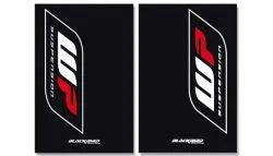 WP FORK DECAL BLACK, BLACKBIRD DECAL SET 5015W