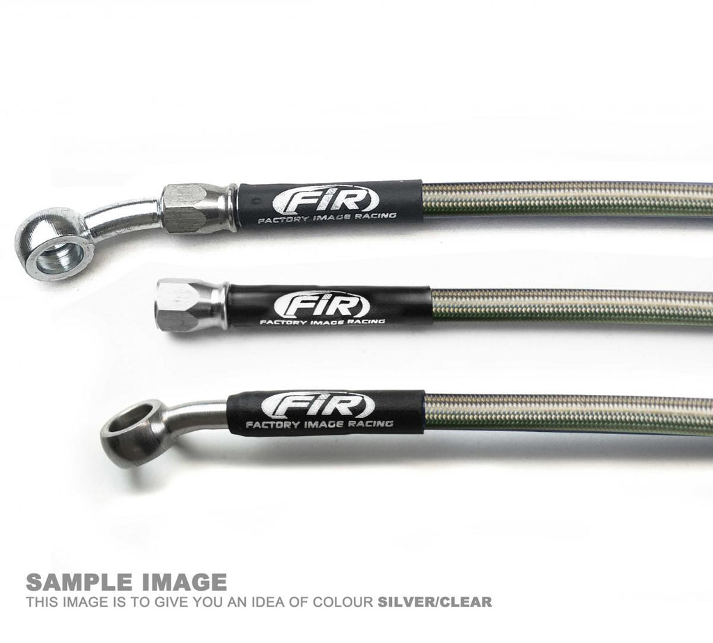 HOSE REAR BRAKE SILVER / BLK, VENHILL H01-2-026/P TE, TC 500 FIR