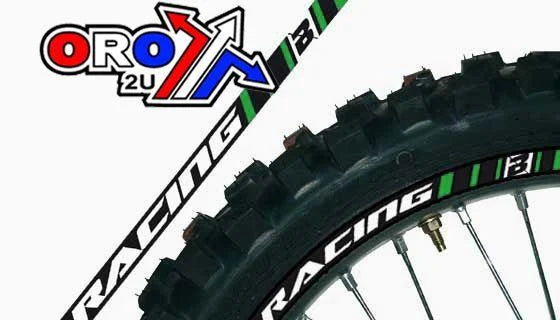 RIM STICKERS GREEN RACING, 5081/30 BLACKBIRD
