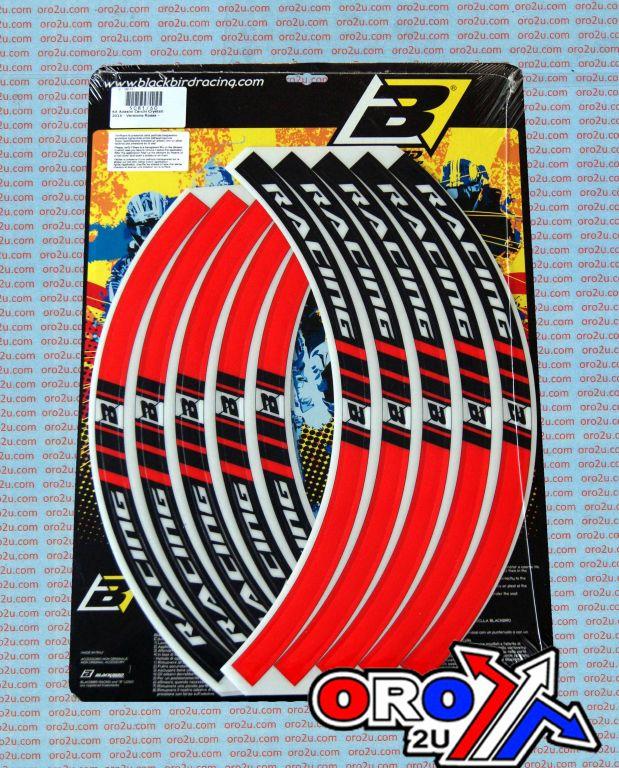 RIM STICKER RED RACING 5081/60, BLACKBIRD