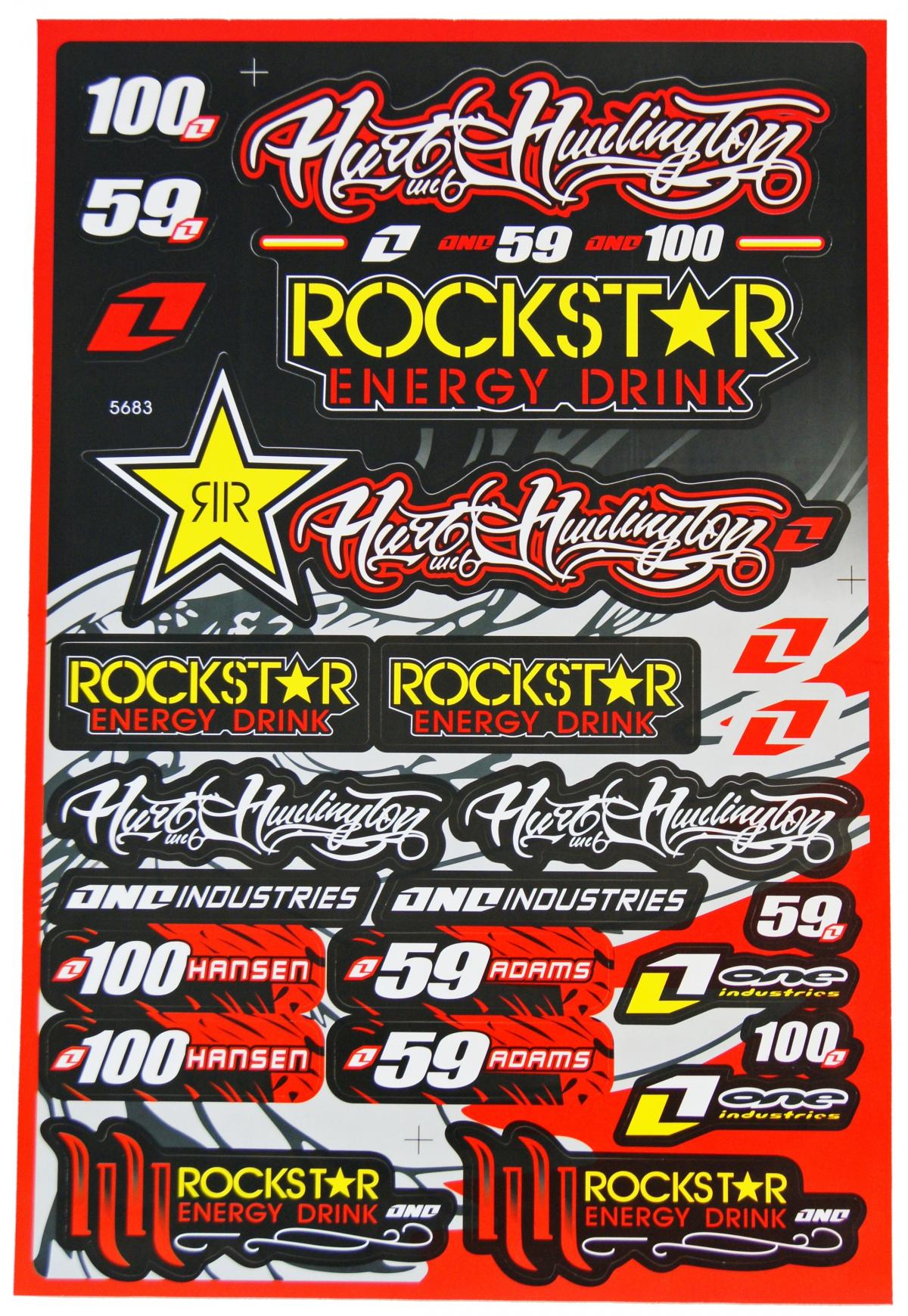 STICKER SHEET ROCKSTAR 30x45cm