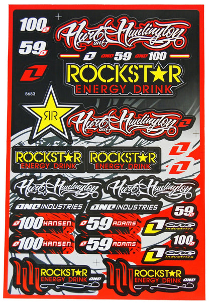 STICKER SHEET ROCKSTAR 30x45cm