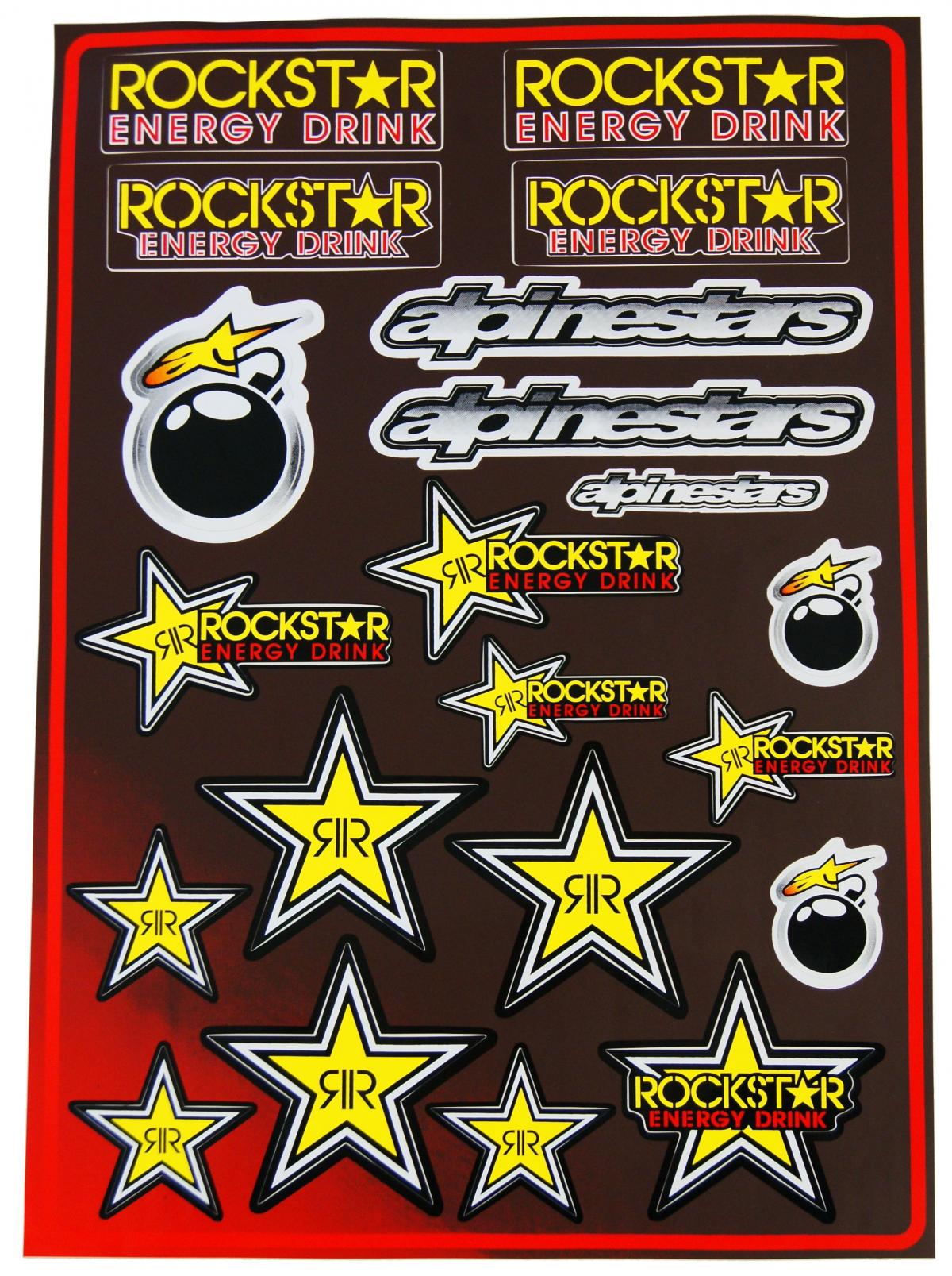 STICKER SHEET ROCKSTAR 30x45cm 122010929